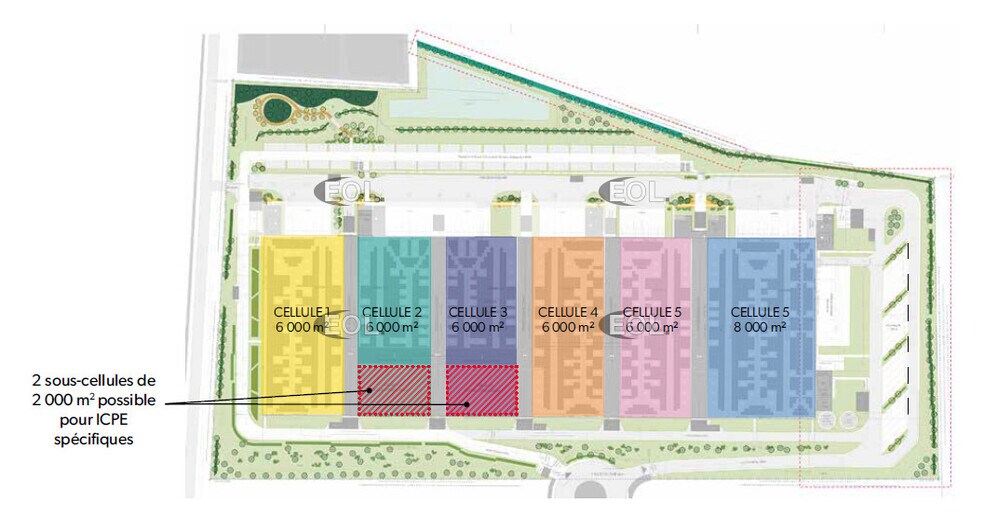 Industriel/Logistique dans Janzé à louer - Plan de site – Image 2 sur 2