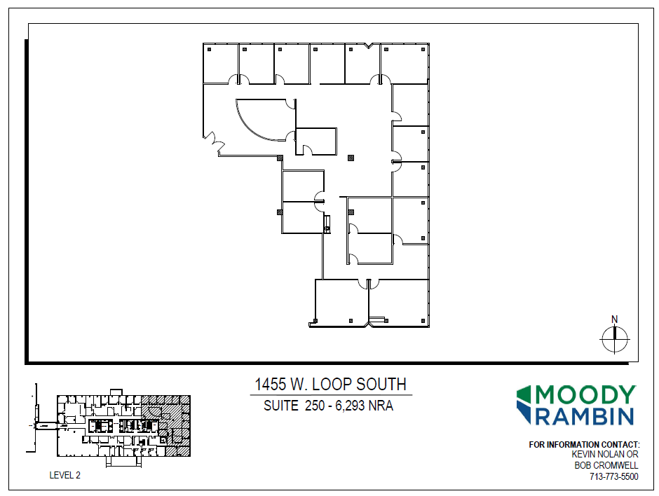 1455 West Loop S, Houston, TX à louer Plan d’étage– Image 1 sur 1