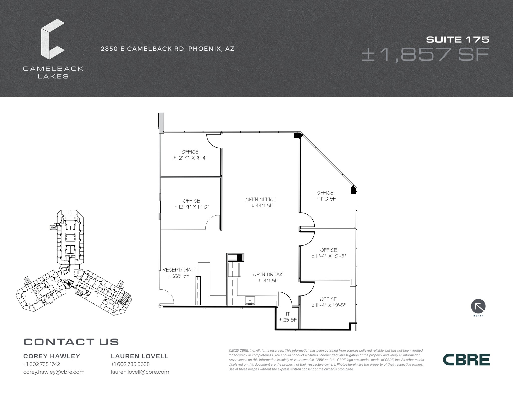 2850 E Camelback Rd, Phoenix, AZ à louer Plan de site– Image 1 sur 2