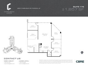 2850 E Camelback Rd, Phoenix, AZ à louer Plan de site– Image 1 sur 2