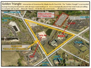 127 Church Road, Mount Laurel, NJ - Vue aérienne  vue de carte