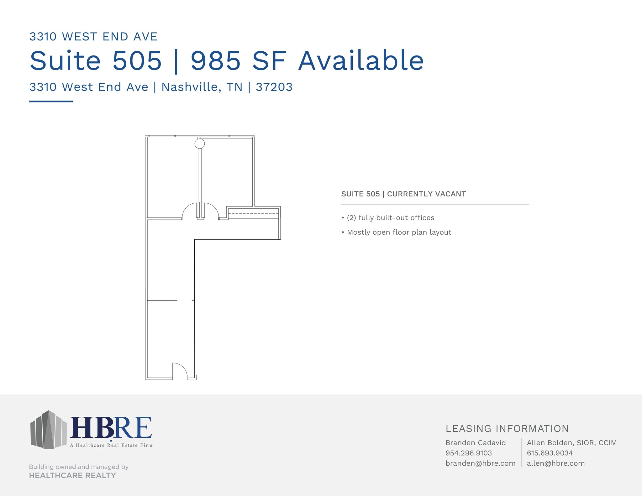 3310 West End Ave, Nashville, TN à louer Plan de site– Image 1 sur 1