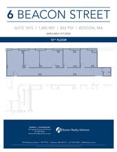 6 Beacon St, Boston, MA à louer Plan d’étage– Image 1 sur 1