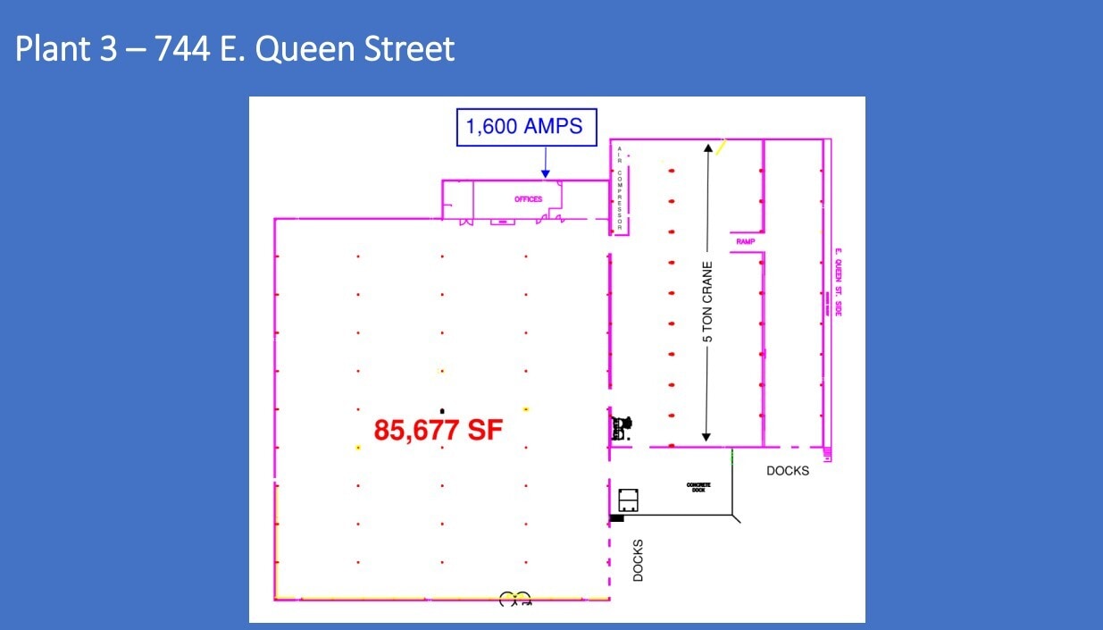 806 E Queen St, Strasburg, VA à louer Plan d’étage– Image 1 sur 9
