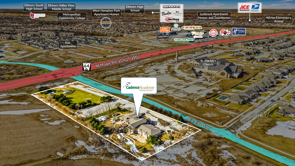 18544 W Maple Rd, Elkhorn, NE à vendre - Photo de l’immeuble – Image 2 sur 5