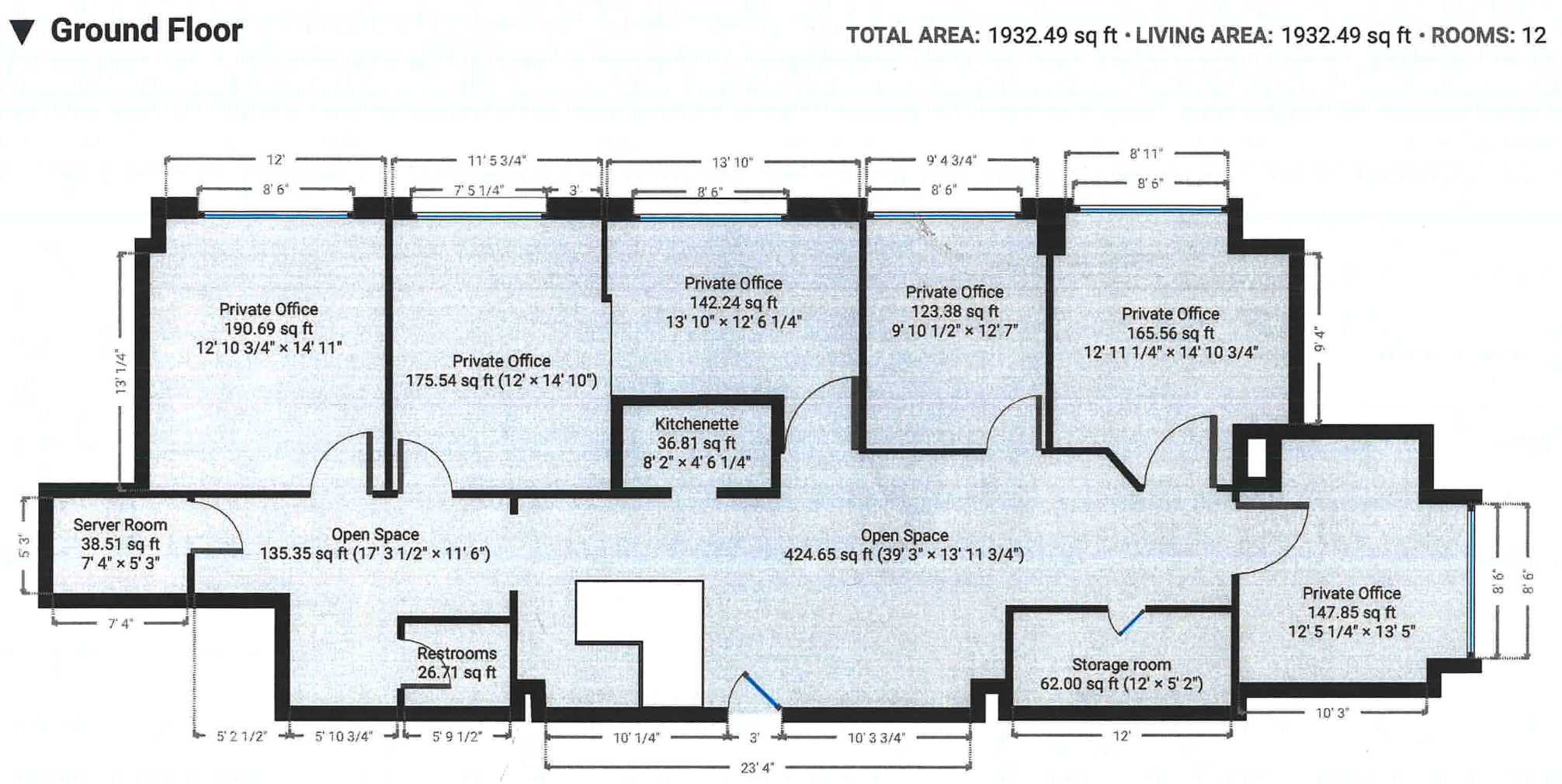 401 SE 6th St, Evansville, IN à louer Plan d’étage– Image 1 sur 1