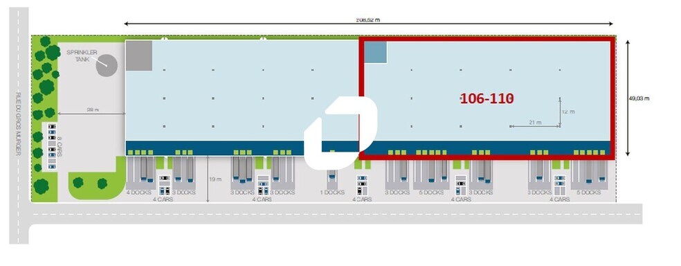 Industriel/Logistique dans Cergy à louer - Plan de site – Image 3 sur 3