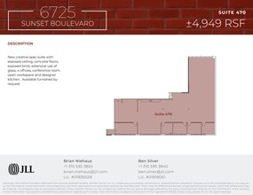6725 W Sunset Blvd, Los Angeles, CA à louer Plan de site– Image 1 sur 16