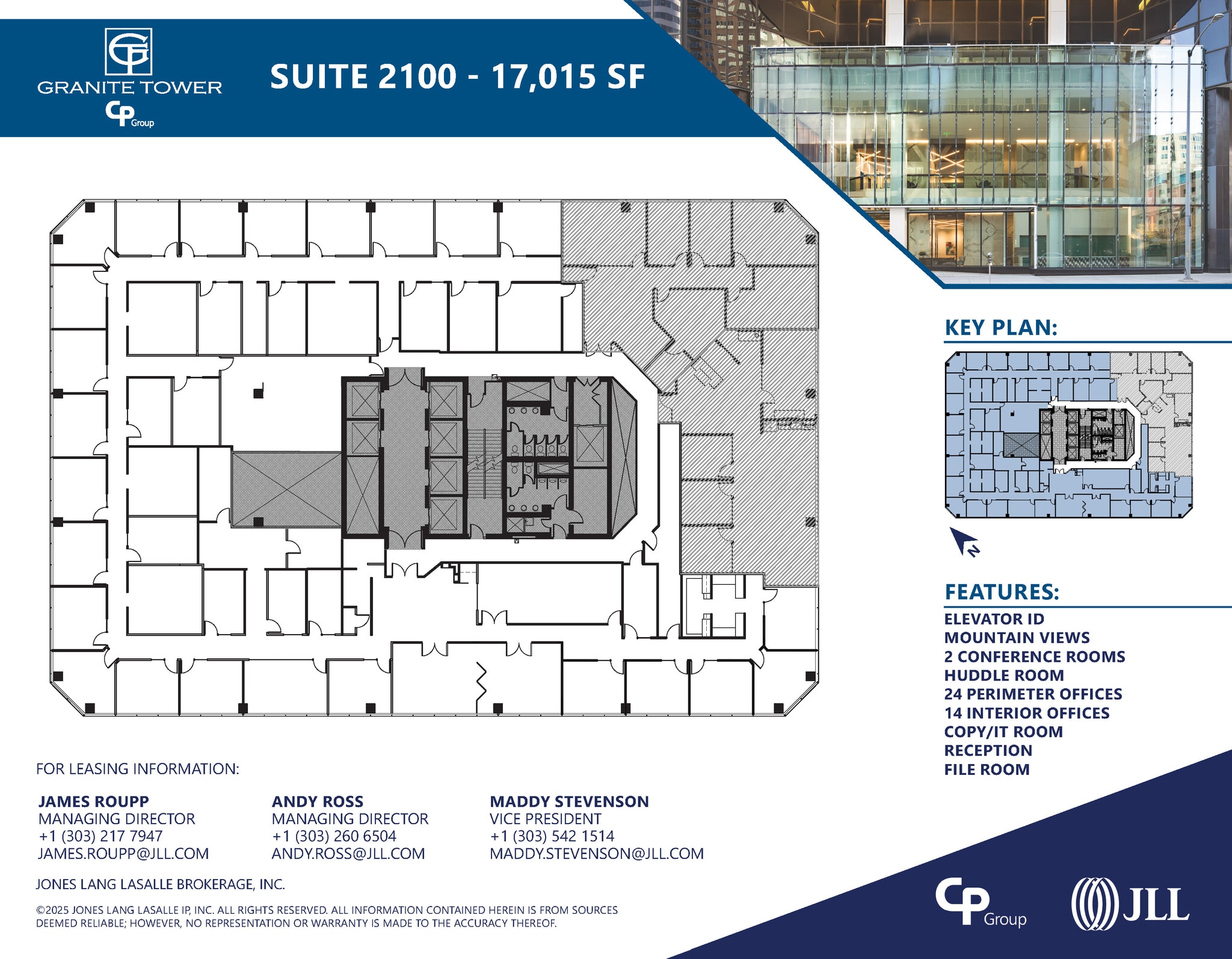 1099 18th St, Denver, CO à louer Plan d’étage– Image 1 sur 1