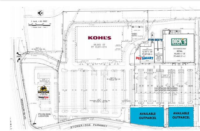 707 Stoneridge Pky, Jefferson City, MO à vendre - Plan de site – Image 2 sur 2