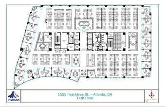 1555 Peachtree St, Atlanta, GA à louer Plan d’étage– Image 1 sur 1
