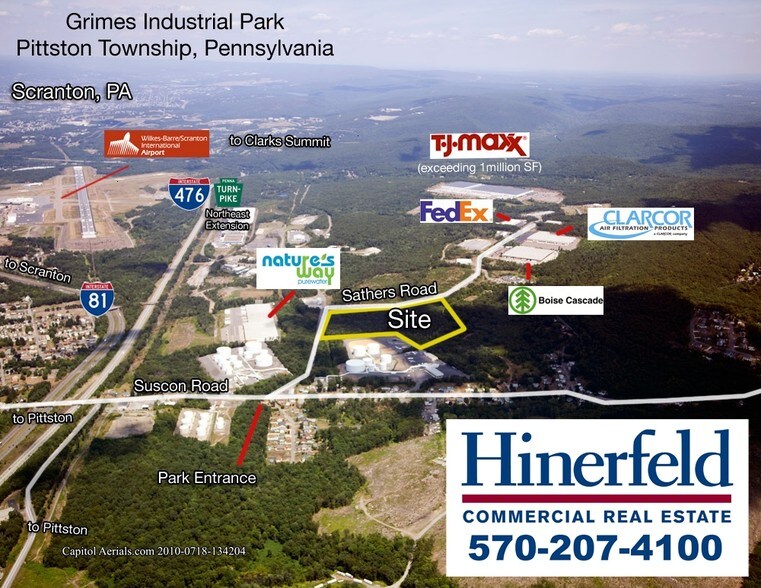 Sathers Drive & Commerce Rd, Pittston Township, PA à vendre - Photo de l’immeuble – Image 2 sur 5