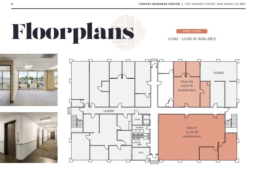 7071 Convoy Ct, San Diego, CA à louer Plan d’étage– Image 1 sur 1