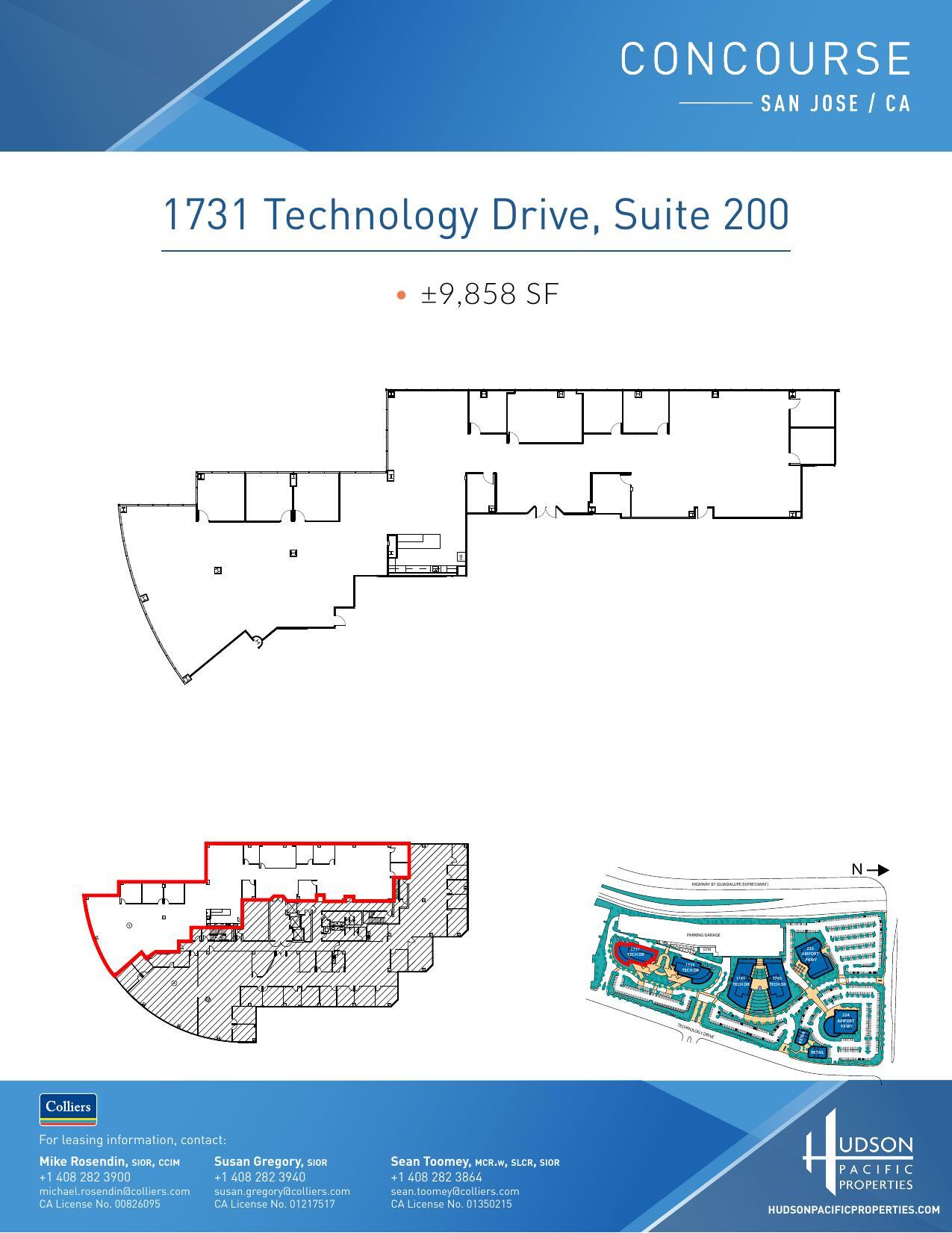 224 Airport Pkwy, San Jose, CA à louer Plan d’étage– Image 1 sur 1