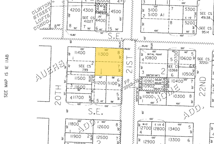 2032-2038 SE Clinton St, Portland, OR à vendre - Plan cadastral – Image 2 sur 3