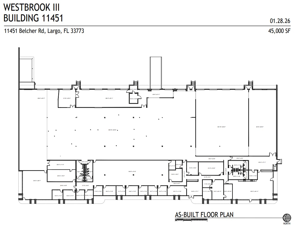 11401 Belcher Rd, Largo, FL à louer Plan d’étage– Image 1 sur 1
