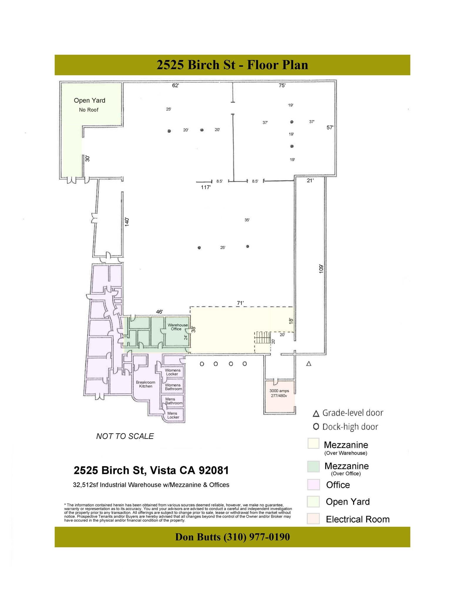 2525 Birch St, Vista, CA à louer Plan de site– Image 1 sur 1