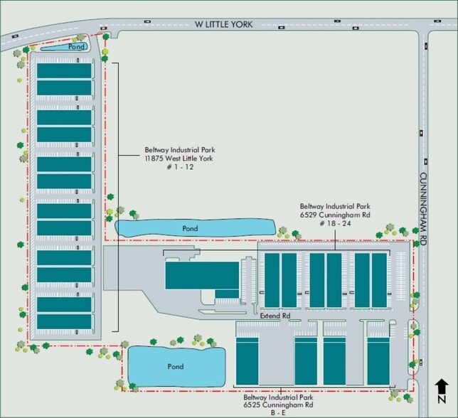 6525 Cunningham Rd, Houston, TX à louer - Plan de site – Image 3 sur 14