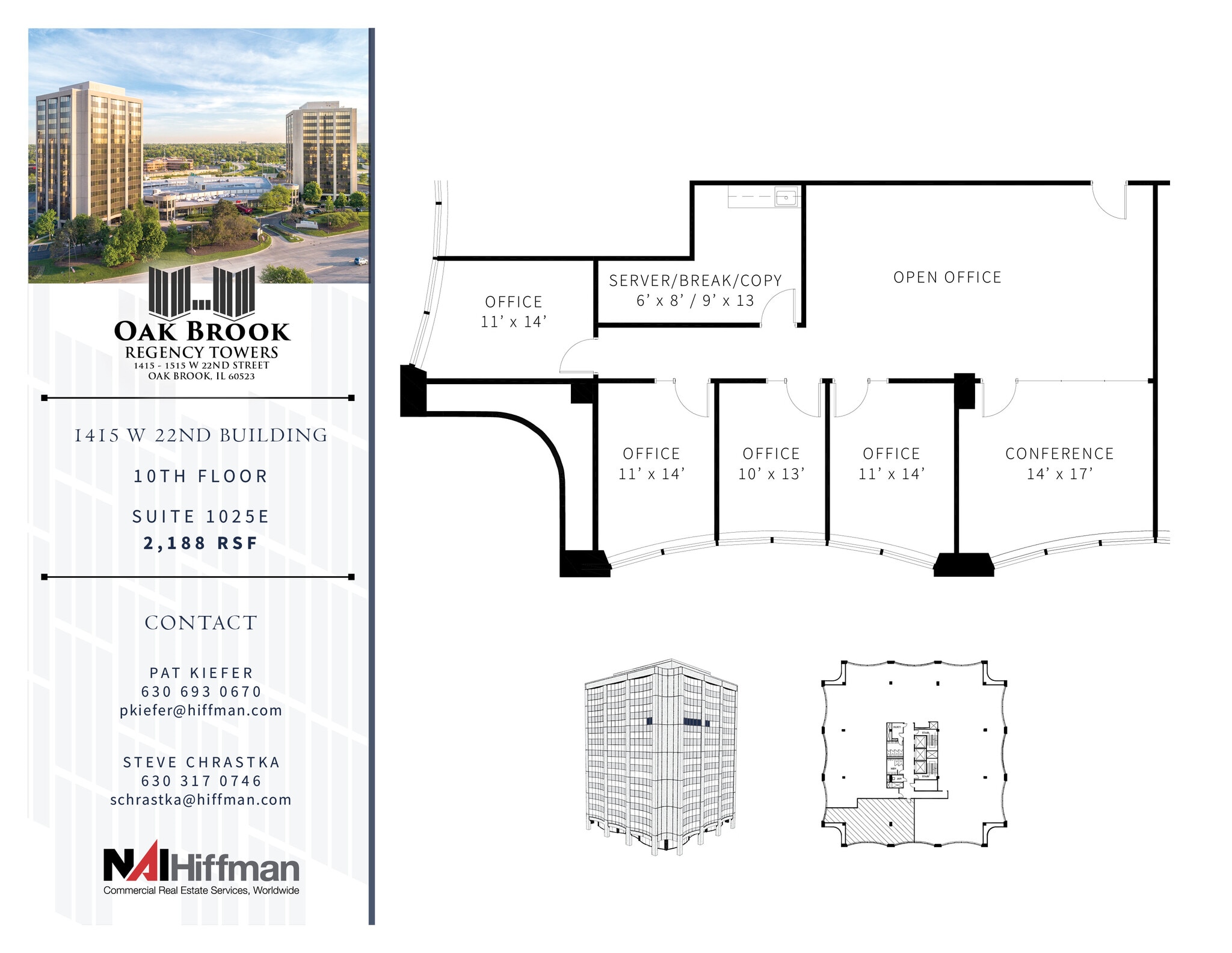 1415 W 22nd St, Oak Brook, IL à louer Plan d’étage– Image 1 sur 1