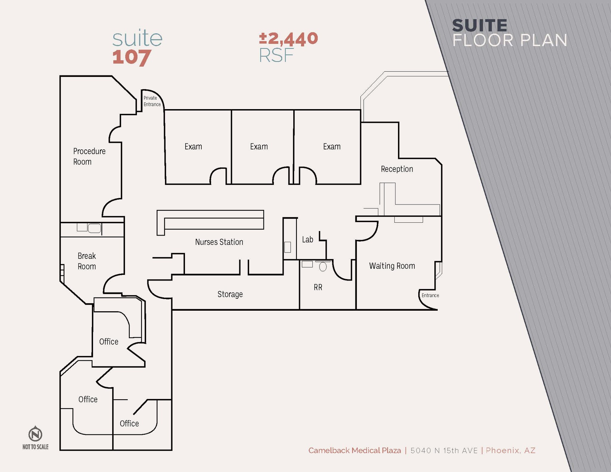 5040 N 15th Ave, Phoenix, AZ à louer Plan d’étage– Image 1 sur 1