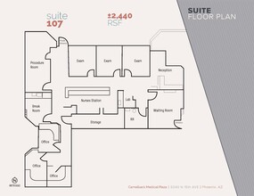 5040 N 15th Ave, Phoenix, AZ à louer Plan d’étage– Image 1 sur 1