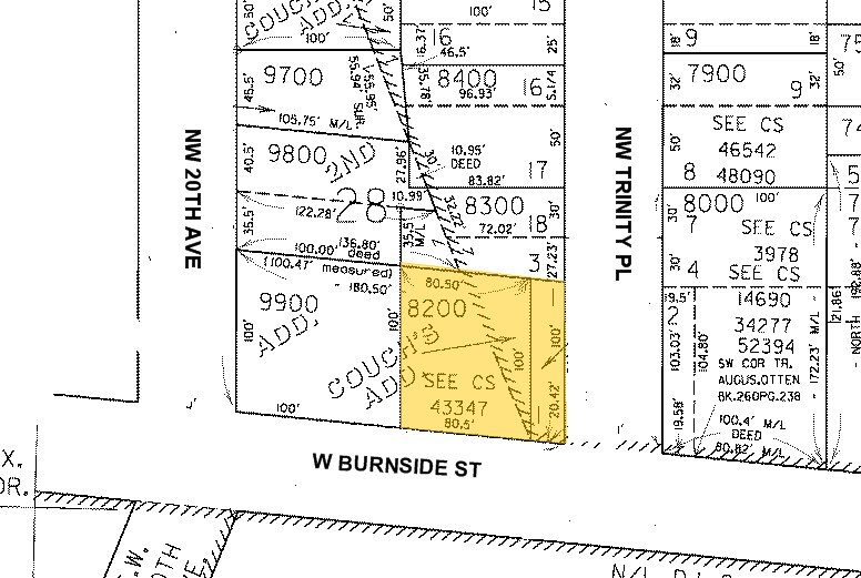 1951-1967 NW Burnside St, Portland, OR à vendre - Plan cadastral – Image 2 sur 50