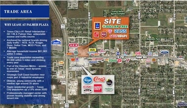 3402-3470 Palmer Hwy, Texas City, TX - Vue aérienne vue de carte