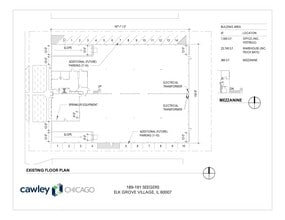 189 Seegers Ave, Elk Grove Village, IL à louer Plan de site– Image 1 sur 1