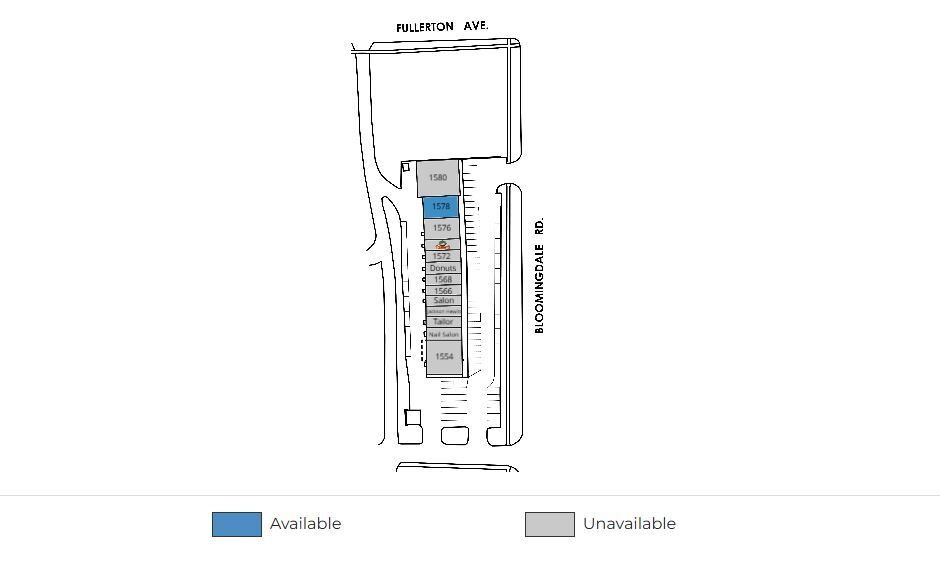 1554 Bloomingdale Rd, Glendale Heights, IL à louer - Plan de site – Image 2 sur 5