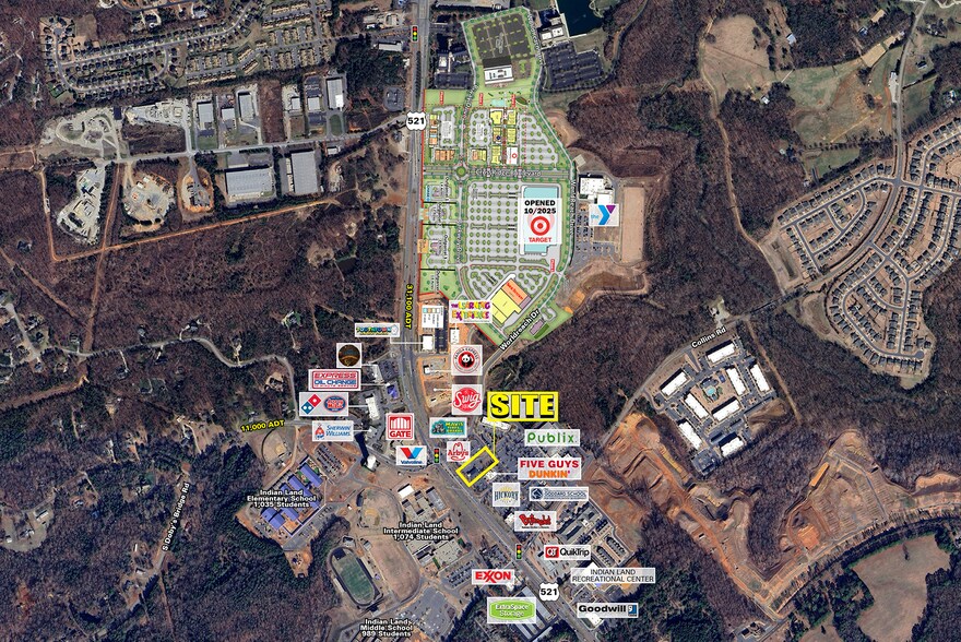 8384 Charlotte Hwy, Indian Land, SC à louer - Aérien – Image 3 sur 4