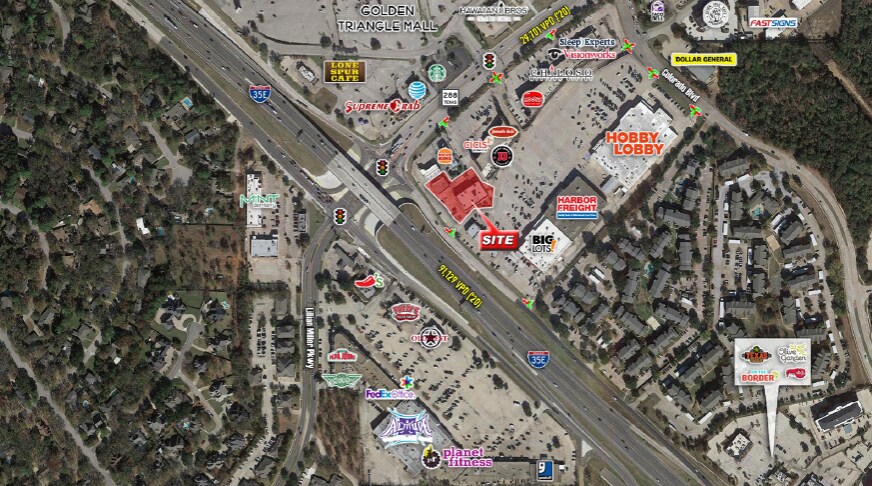 2307 S Interstate 35 E, Denton, TX à vendre - Aérien – Image 2 sur 2