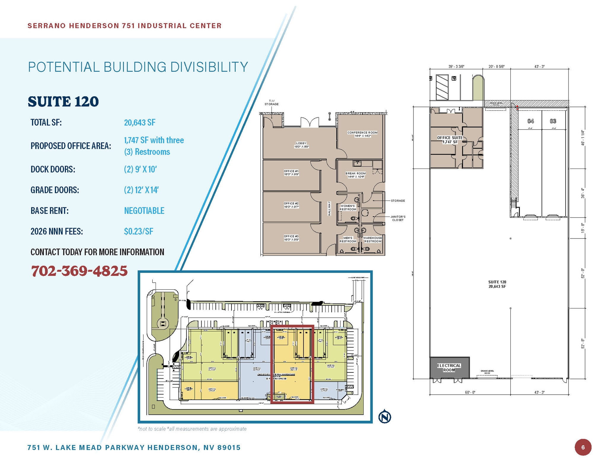751 W Lake Mead Pky, Henderson, NV à louer Plan d’étage– Image 1 sur 2