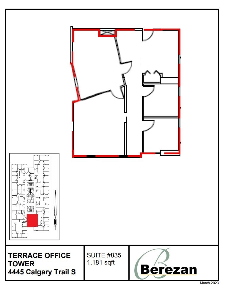 4445 Calgary Trl, Edmonton, AB à louer Plan d’étage– Image 1 sur 1