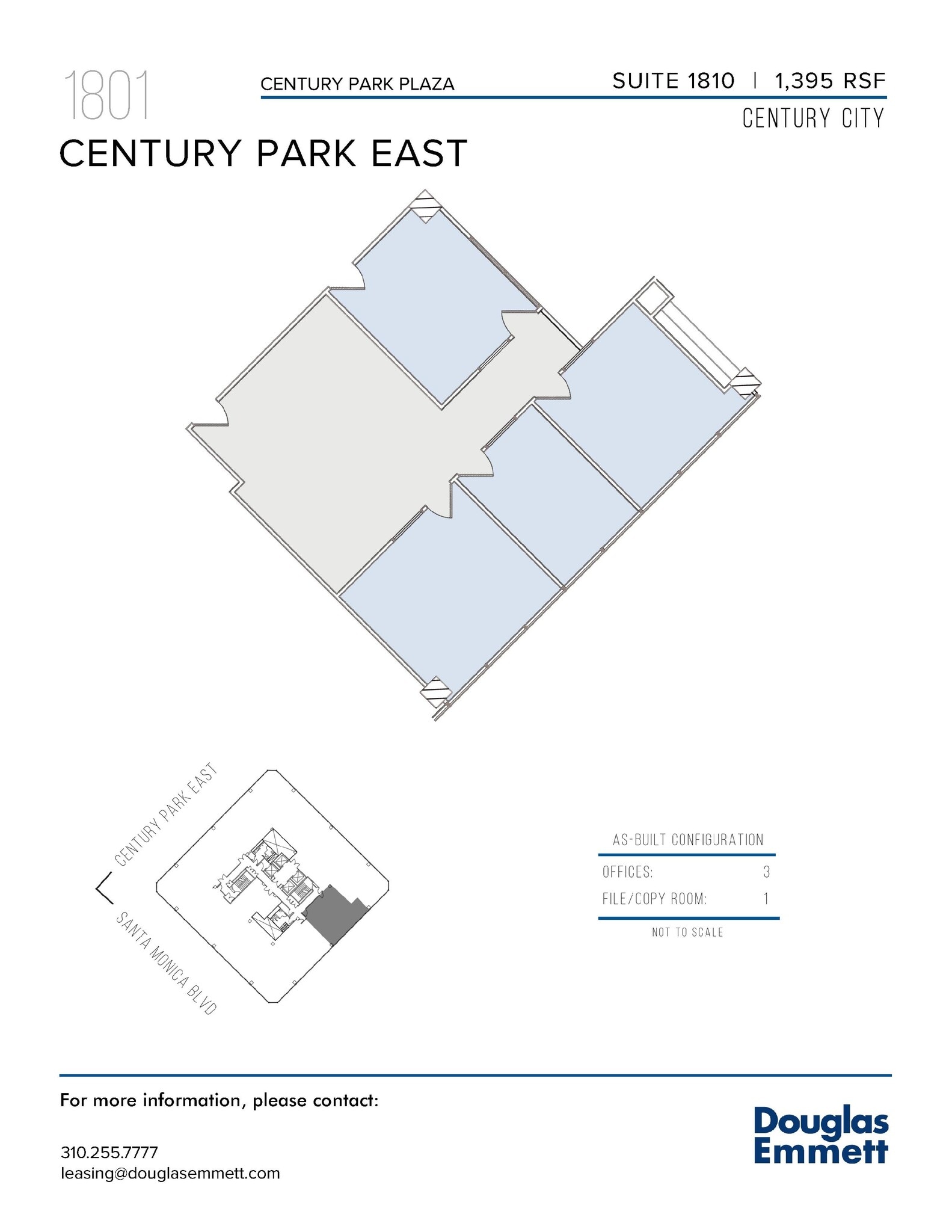 1801 Century Park E, Los Angeles, CA à louer Plan d’étage– Image 1 sur 1