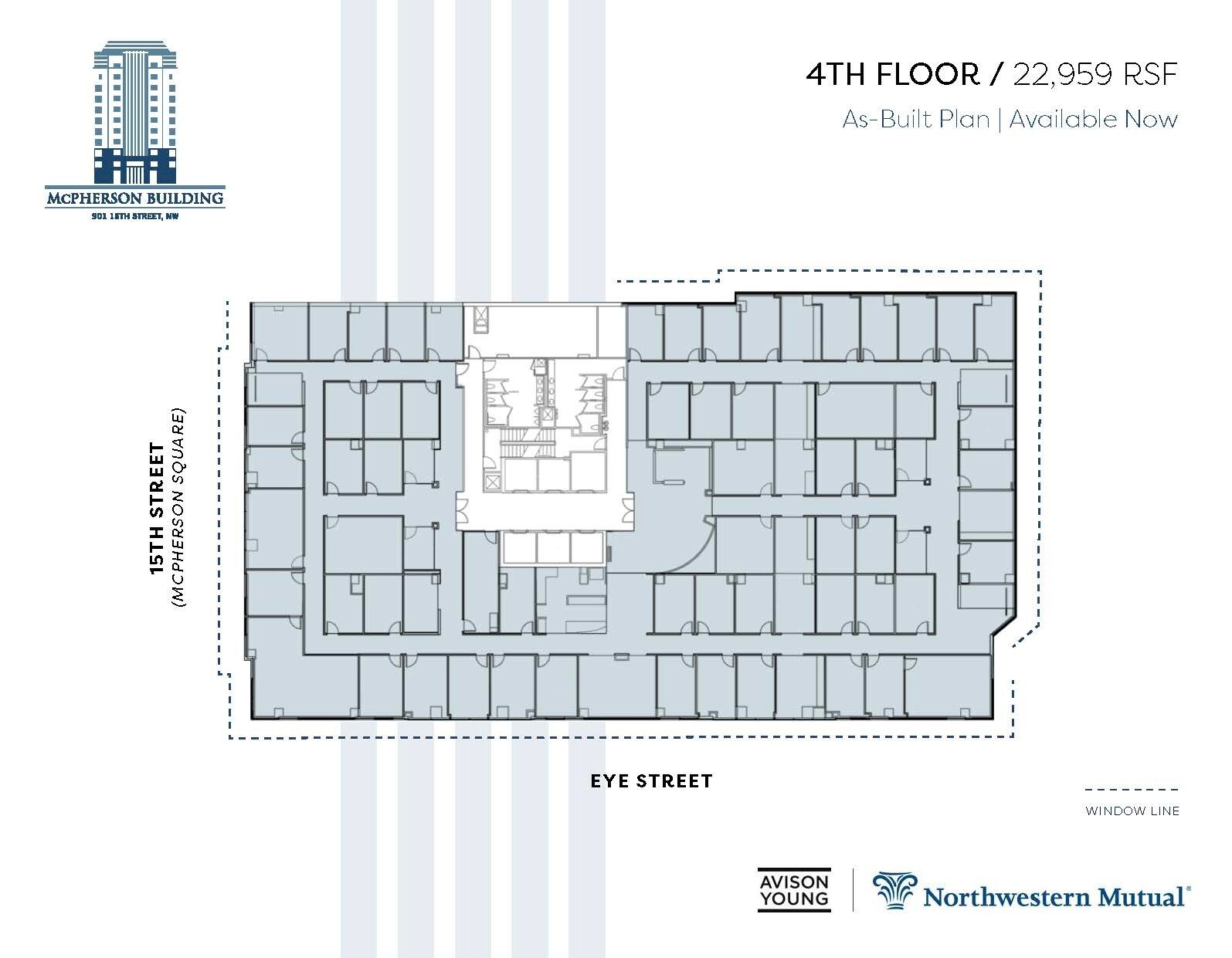 901 15th St NW, Washington, DC à louer Plan d’étage– Image 1 sur 2