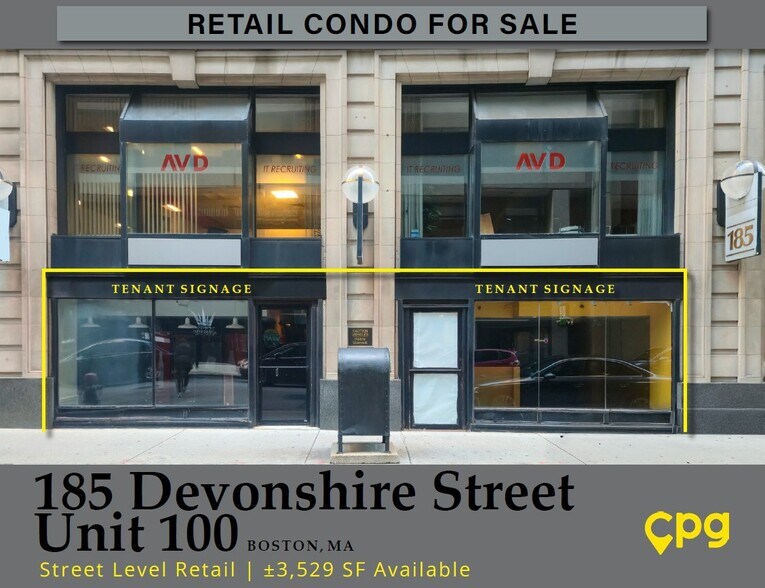 185 Devonshire St, Boston, MA à vendre - Photo de l’immeuble – Image 1 sur 9