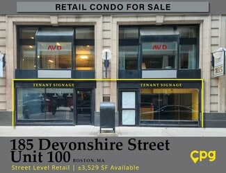 Plus de détails pour 185 Devonshire St, Boston, MA - Bureau à vendre