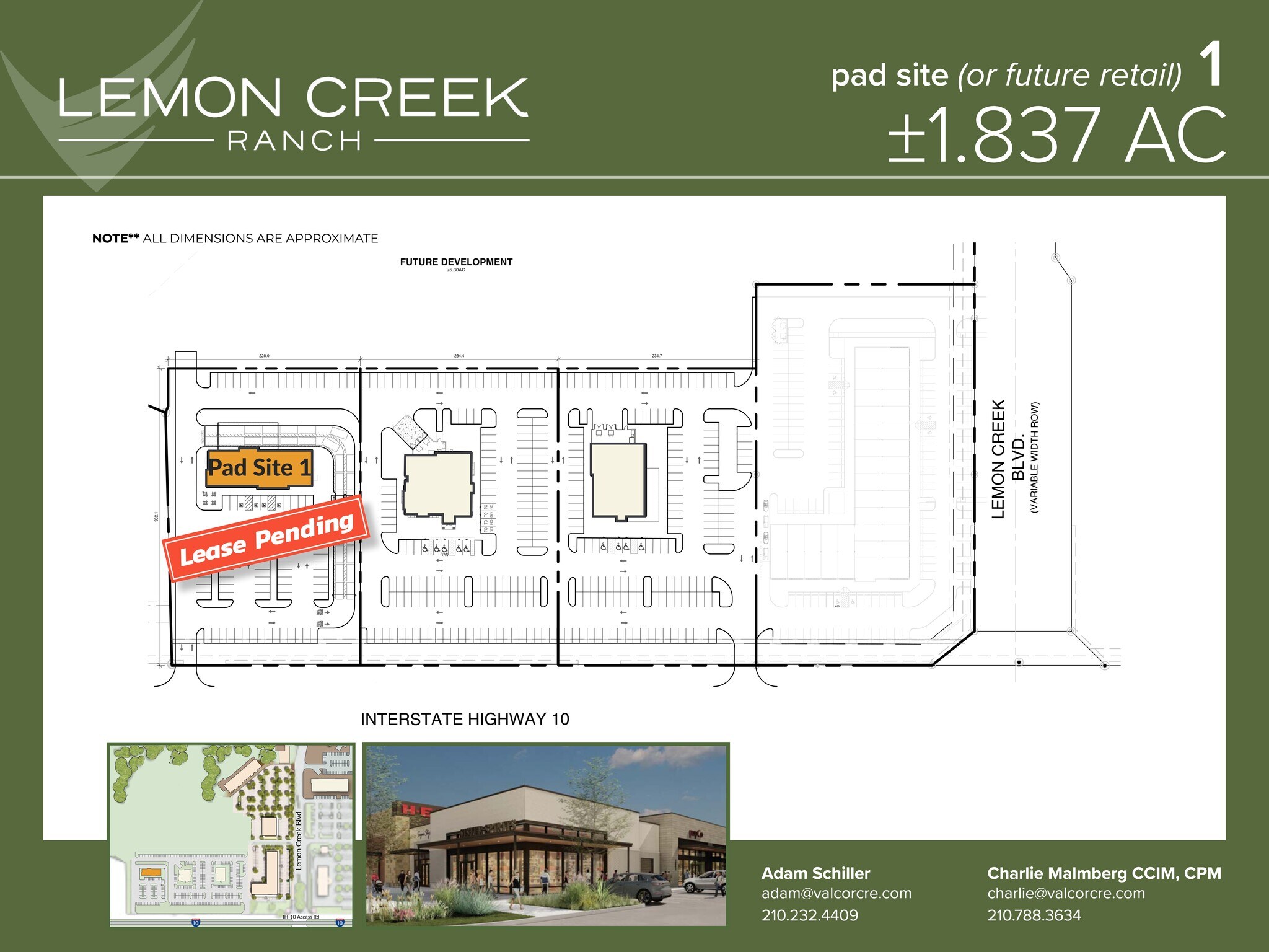 I-10 W & Balcones Creek Dr, Boerne, TX à louer Plan de site– Image 1 sur 1
