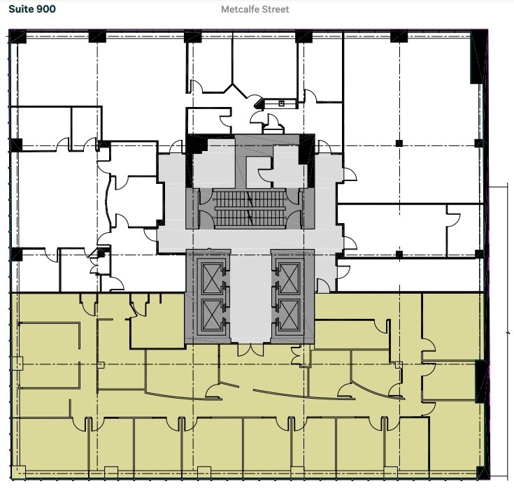 2055 Rue Peel, Montréal, QC à louer Plan d’étage– Image 1 sur 1