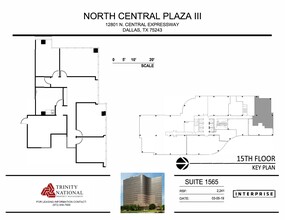12801 N Central Expy, Dallas, TX à louer Plan d’étage– Image 1 sur 1