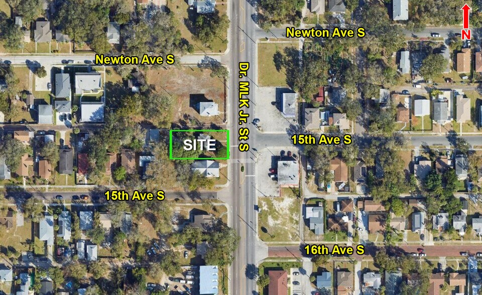 1443 Dr Martin Luther King Jr St S, Saint Petersburg, FL à vendre - Aérien – Image 1 sur 2