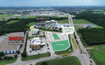 544 E SWQ of FM 544 and Sanden Blvd., Wylie, TX - VUE AÉRIENNE vue de carte