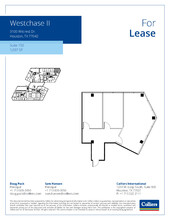 3000 Wilcrest Dr, Houston, TX à louer Plan d’étage– Image 1 sur 2