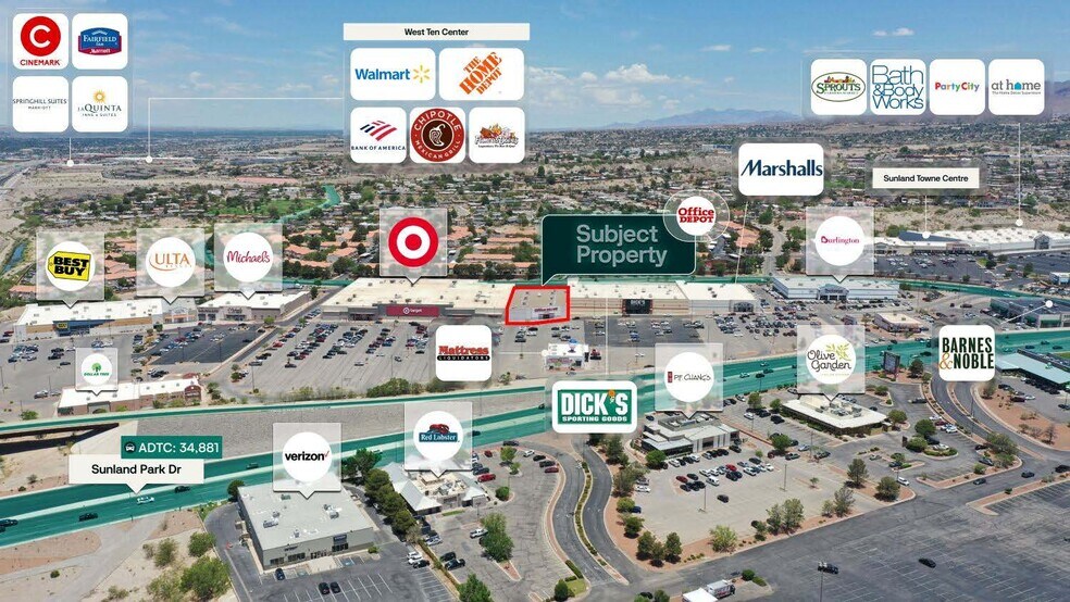 801 Sunland Park Dr, El Paso, TX à vendre - Photo de l’immeuble – Image 2 sur 2