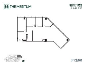 12221 Merit Dr, Dallas, TX à louer Plan d’étage– Image 1 sur 1