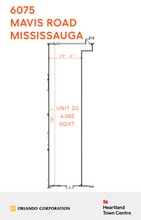 6075 Mavis Rd, Mississauga, ON à louer Plan d’étage– Image 1 sur 2