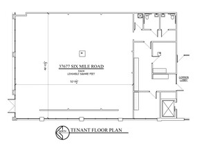 37655-37699 6 Mile Rd, Livonia, MI à louer Plan d’étage– Image 2 sur 2