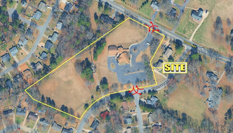 7700 Lawyers Rd, Charlotte, NC à vendre - Aérien – Image 3 sur 3
