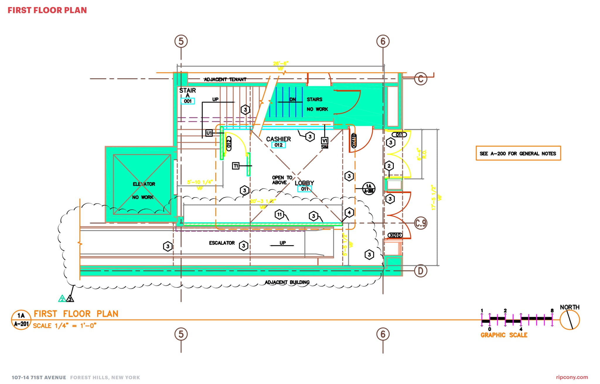107-14-107-16 71st Ave, Forest Hills, NY à louer Plan d’étage– Image 1 sur 2