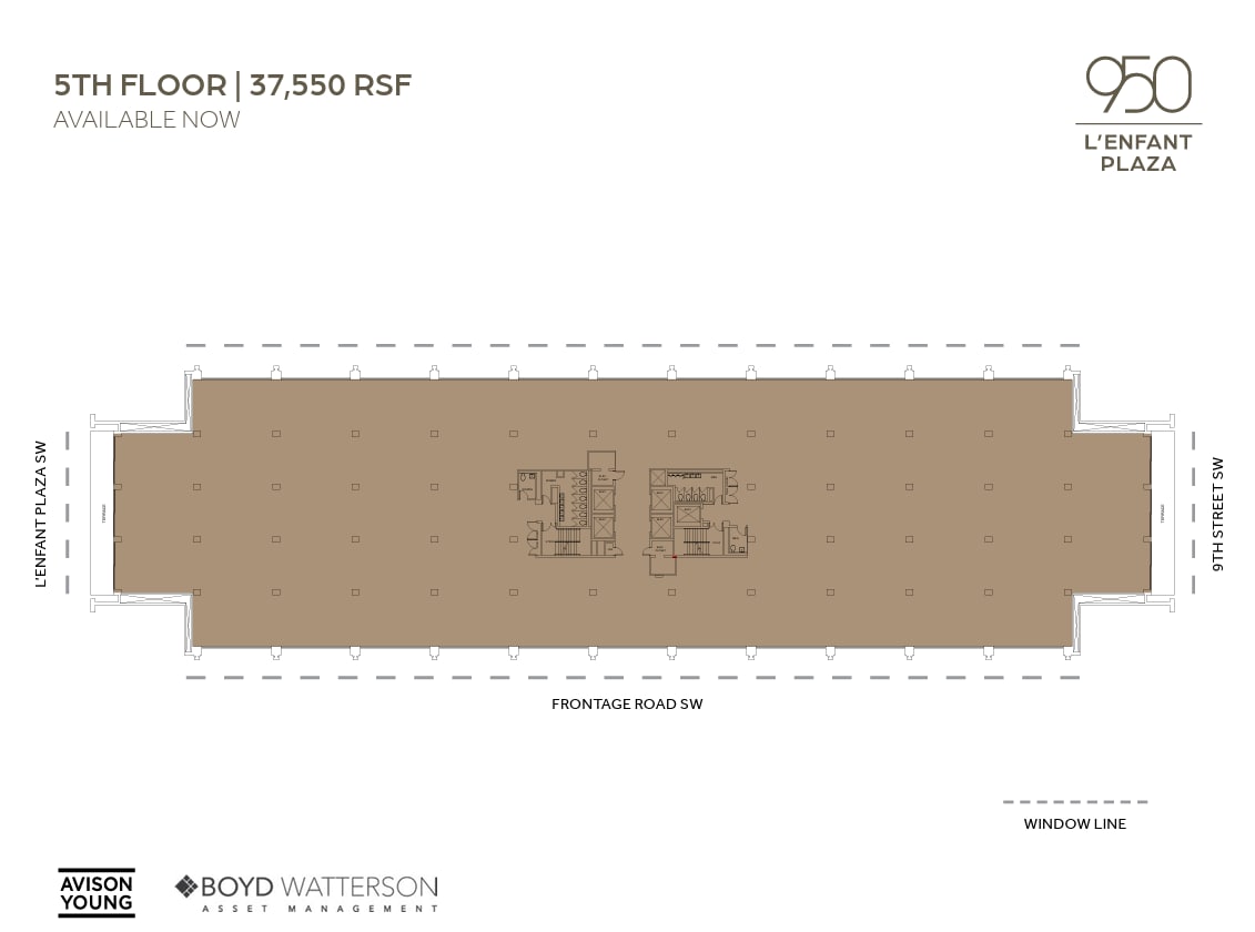 950 L'Enfant Plz SW, Washington, DC à louer Plan d’étage– Image 1 sur 1